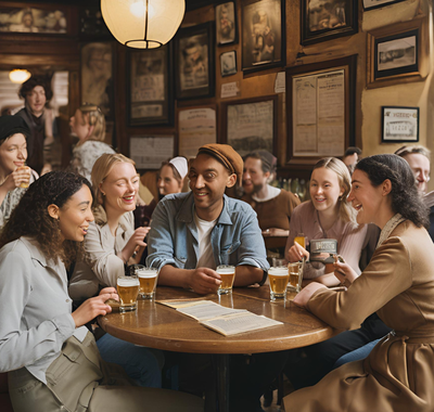 De foto bij deze pubquiz is in het kader van het thema 'echt nep' gegenereerd met AI