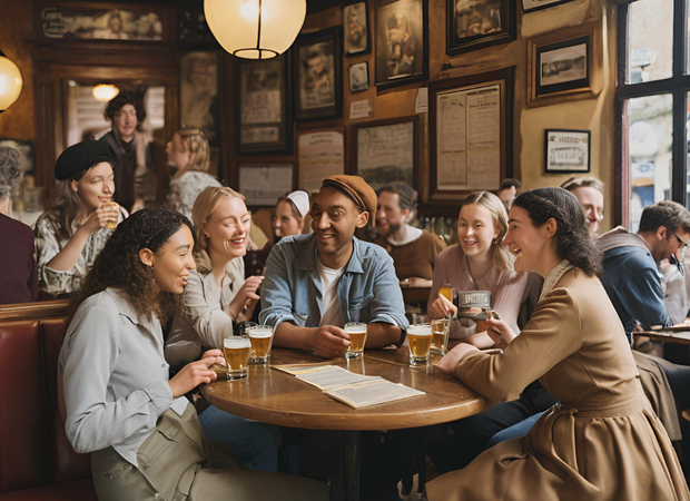 De foto bij deze pubquiz is in het kader van het thema 'echt nep' gegenereerd met AI